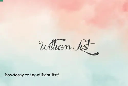 William List