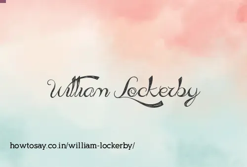 William Lockerby