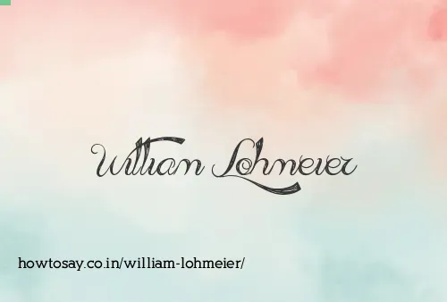 William Lohmeier