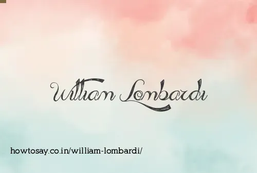 William Lombardi