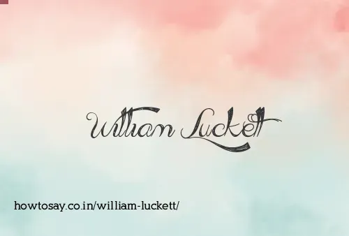 William Luckett