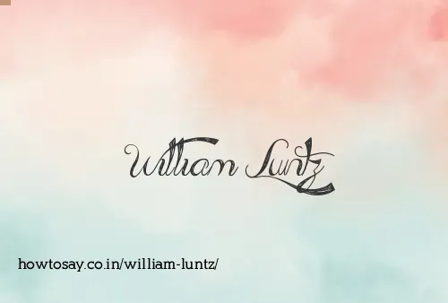 William Luntz