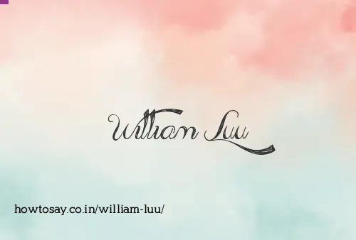 William Luu