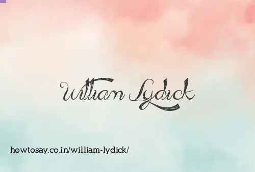 William Lydick