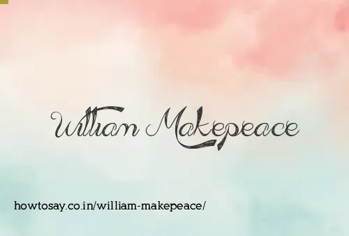 William Makepeace