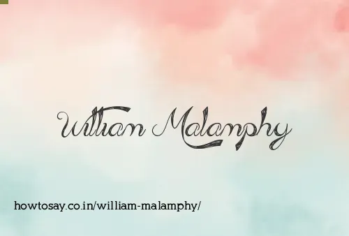 William Malamphy