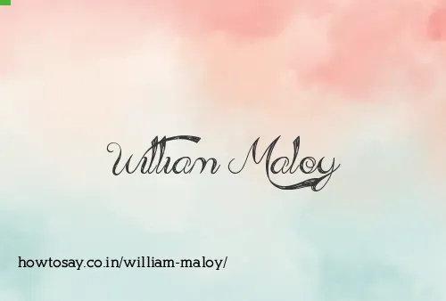William Maloy