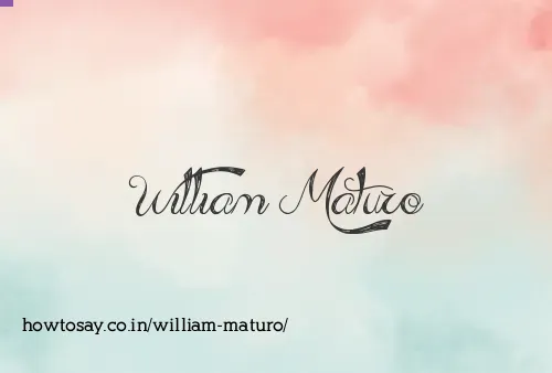 William Maturo