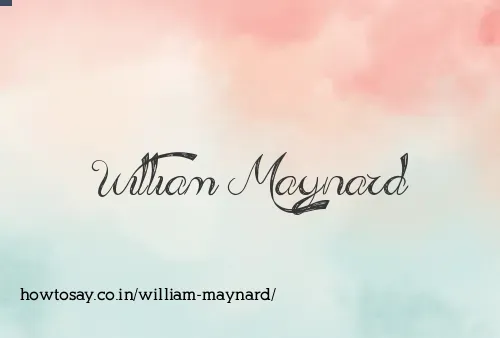 William Maynard