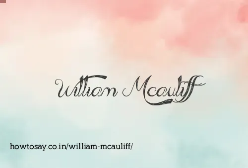 William Mcauliff