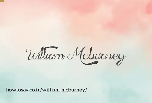 William Mcburney