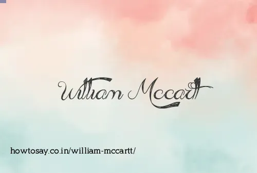 William Mccartt