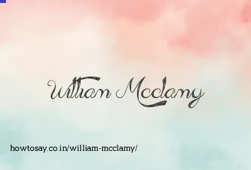 William Mcclamy