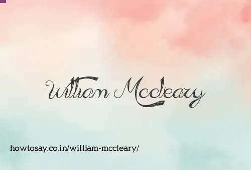 William Mccleary
