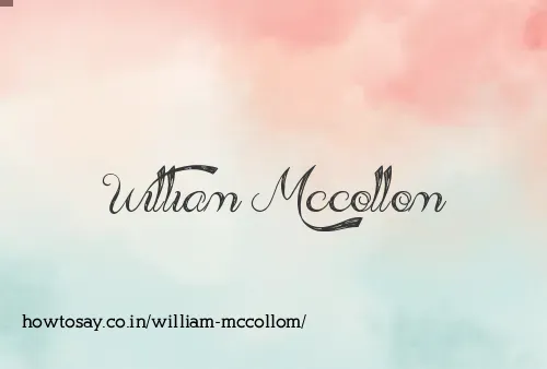 William Mccollom