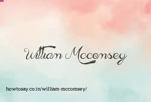William Mccomsey