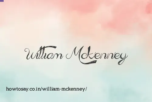 William Mckenney
