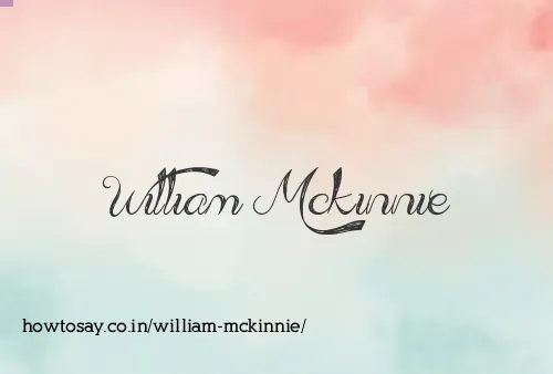 William Mckinnie