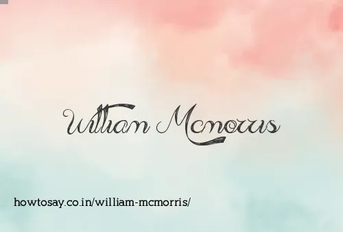 William Mcmorris