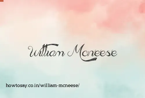William Mcneese