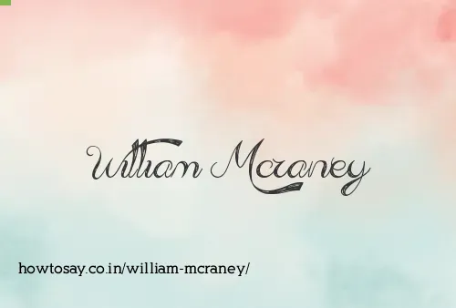 William Mcraney