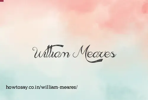 William Meares