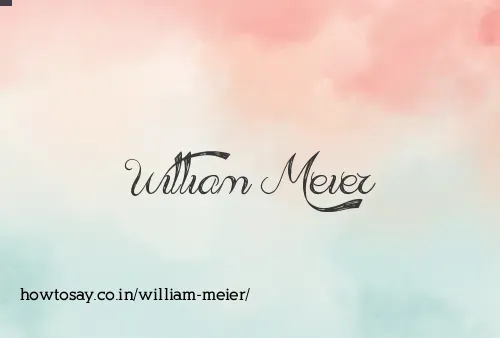 William Meier