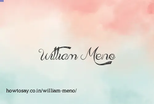 William Meno