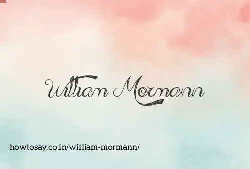 William Mormann