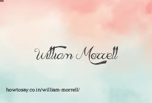William Morrell