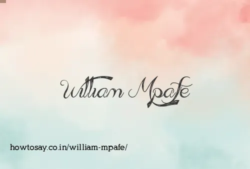 William Mpafe