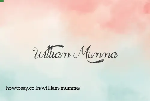 William Mumma