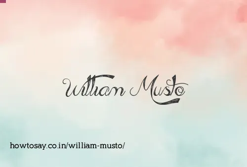 William Musto