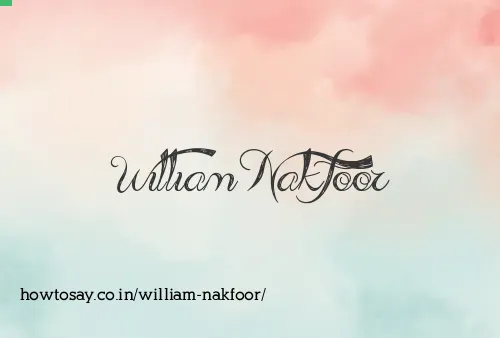 William Nakfoor