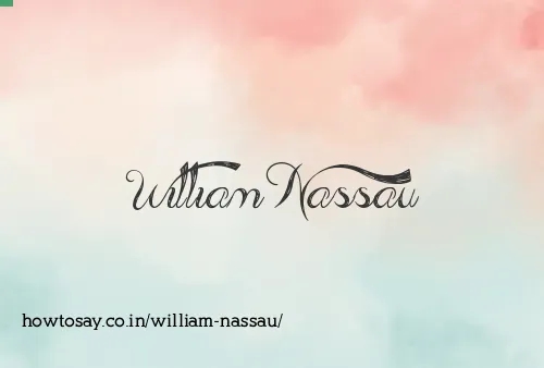 William Nassau