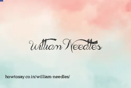 William Needles