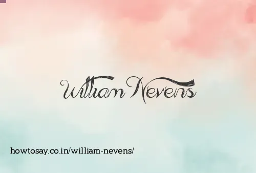 William Nevens