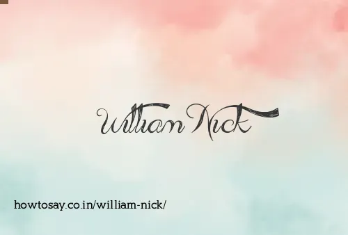 William Nick