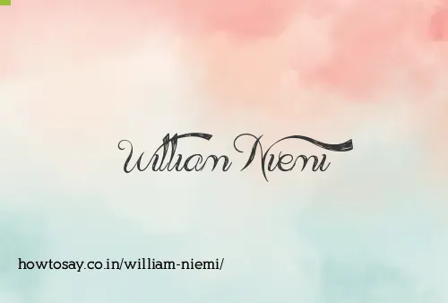 William Niemi