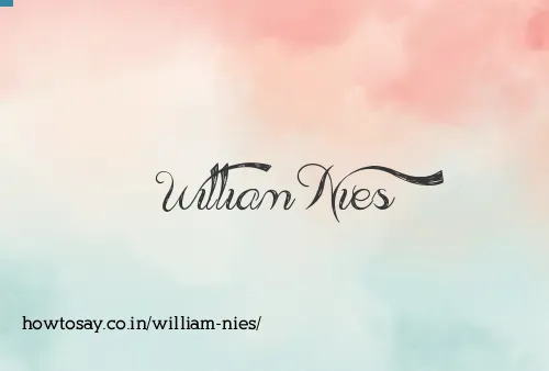 William Nies