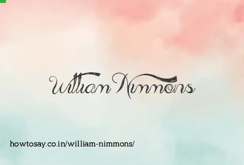 William Nimmons