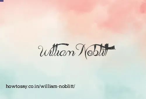 William Noblitt