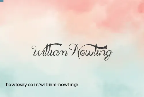 William Nowling