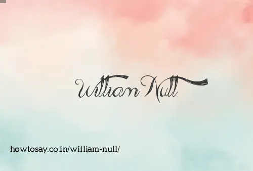 William Null