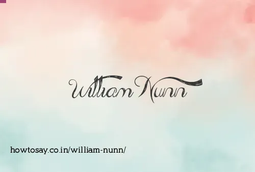 William Nunn