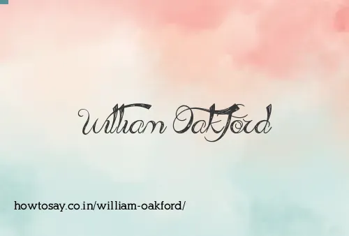 William Oakford