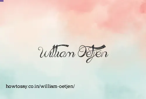 William Oetjen