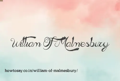 William Of Malmesbury