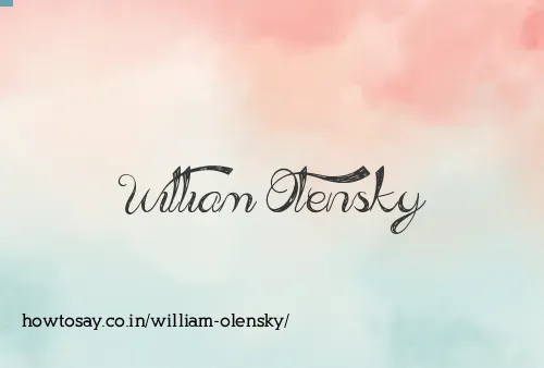 William Olensky