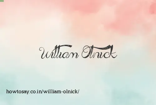 William Olnick